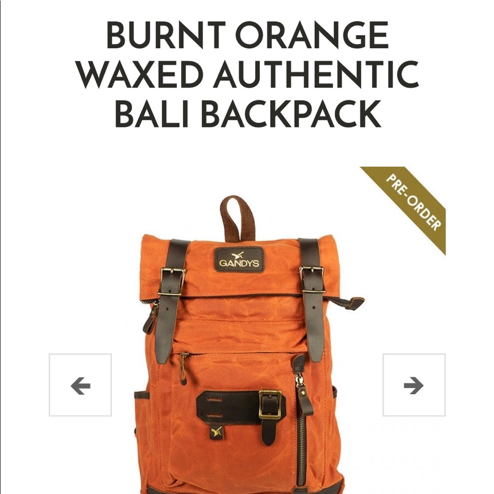 Grandy’s from London Burnt Orange Bali pack